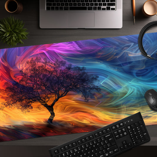 Abstract Tree In A Dreamlike World Extended XL Gaming Mouse Pad