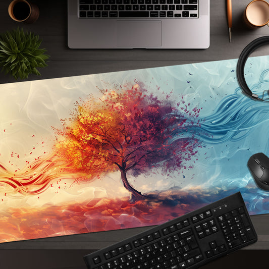 Abstract Life Giving Tree Extended XL Gaming Mouse Pad