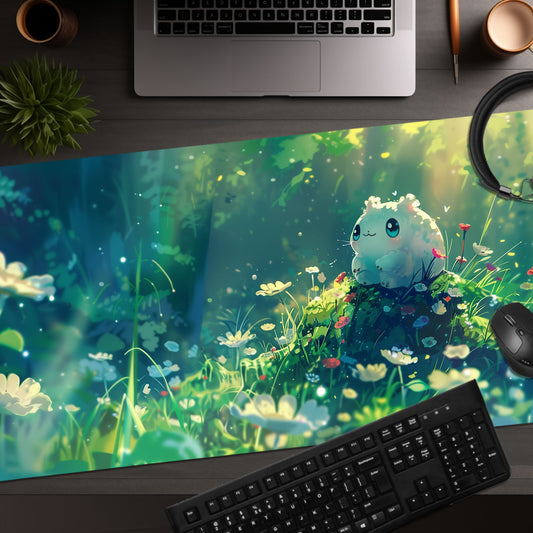 Kawaii Style Magical, Sunny, Frog Bear Creature Dreams Extended XL Gaming Mouse Pad