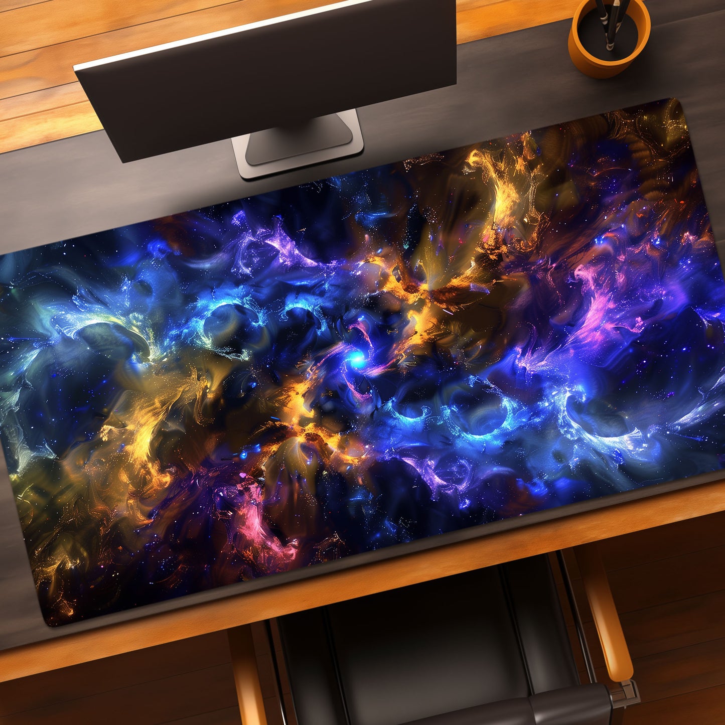 Mesmerizing Electric Galaxy Universe Outer Space Extended XL Gaming Mouse Pad