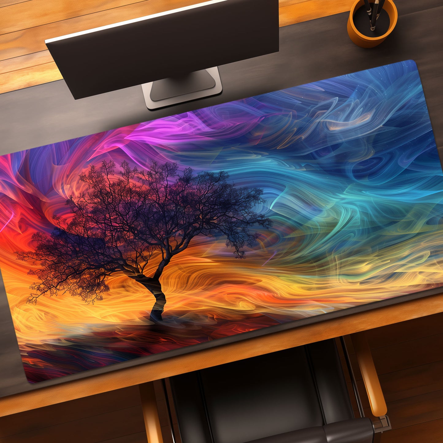 Abstract Tree In A Dreamlike World Extended XL Gaming Mouse Pad