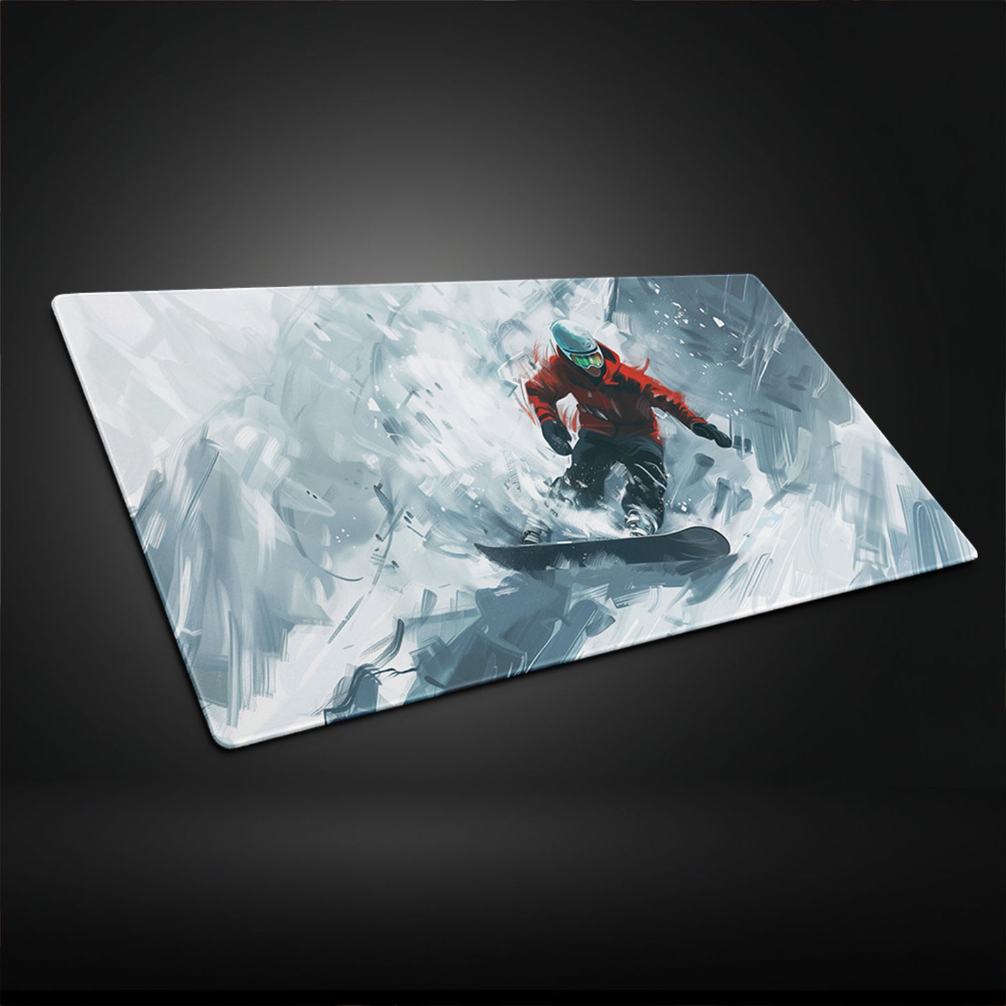 Snowboard Riding Freestyle Extended XL Gaming Mouse Pad