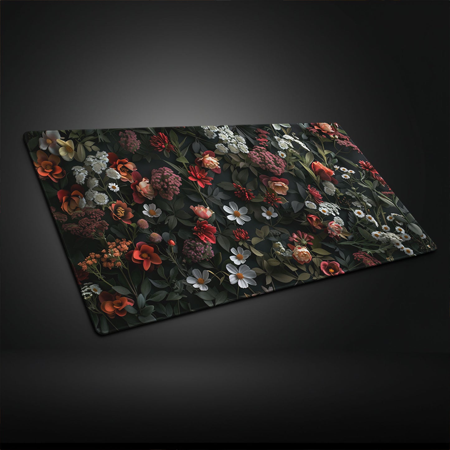 Cottagecore Moody Floral Extended XL Gaming Mouse Pad