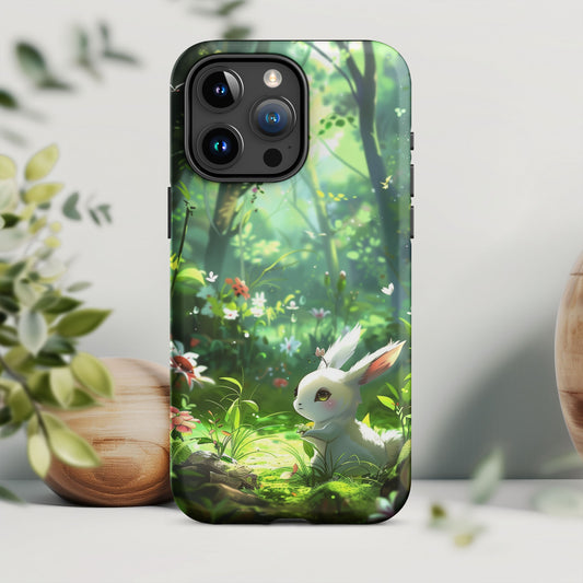 Kawaii Style Fox Bunny Wishes Tough Case For iPhone