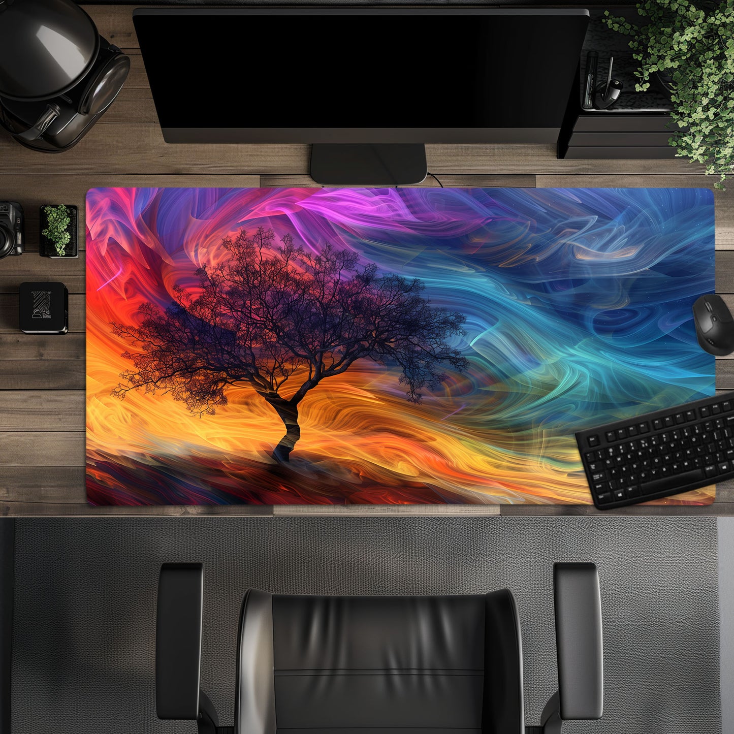 Abstract Tree In A Dreamlike World Extended XL Gaming Mouse Pad