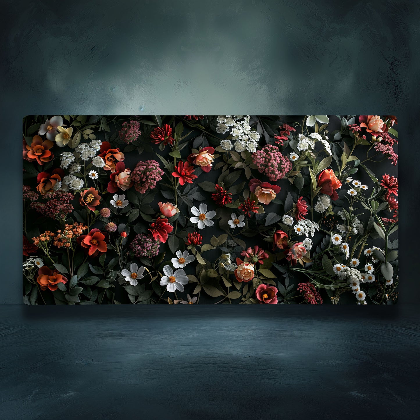 Cottagecore Moody Floral Extended XL Gaming Mouse Pad