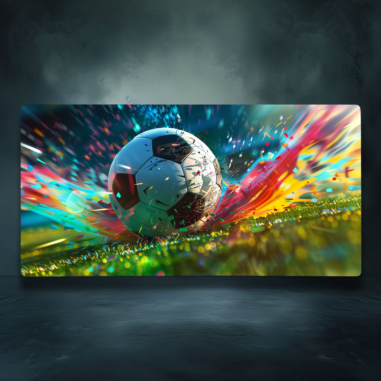 Soccer Ball Football Action Art Extended XL Gaming Mouse Pad