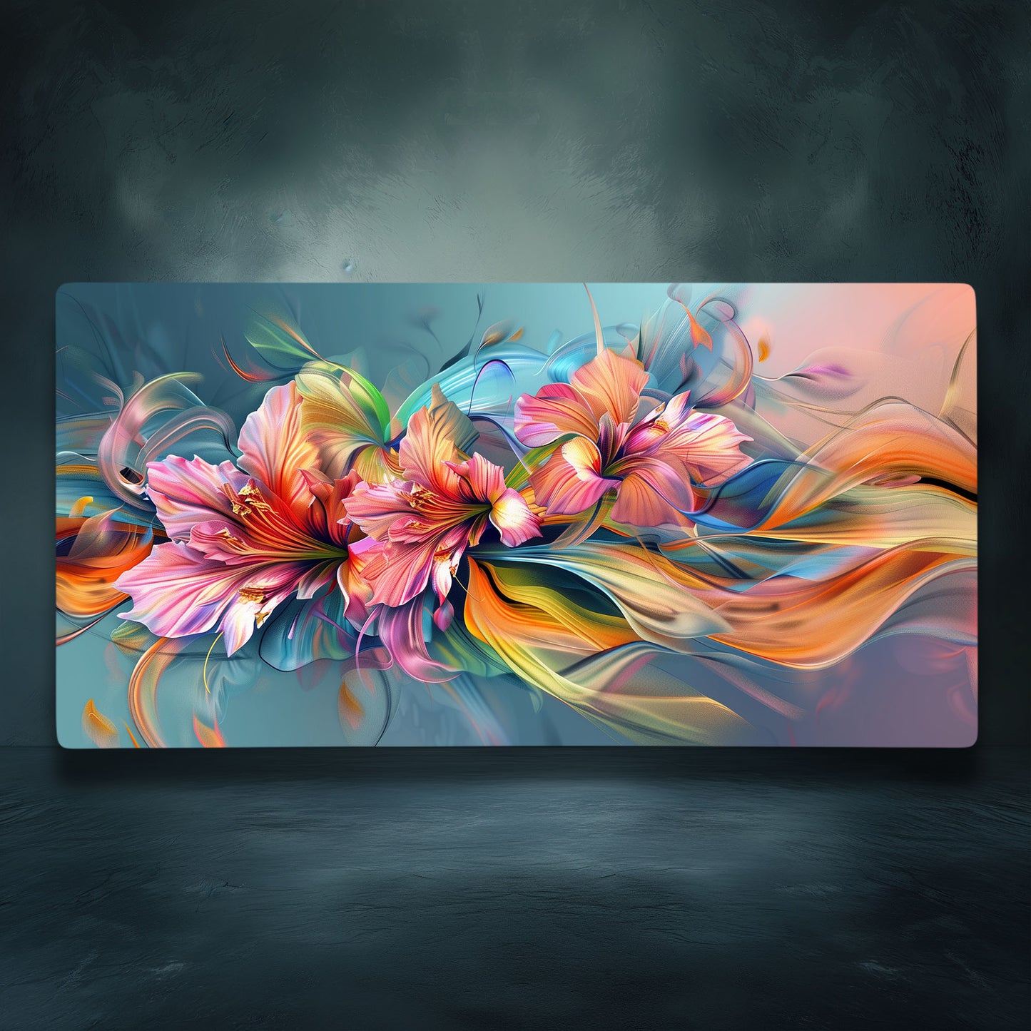 Stargazer Lilies Bouquet Flowers Extended XL Gaming Mouse Pad