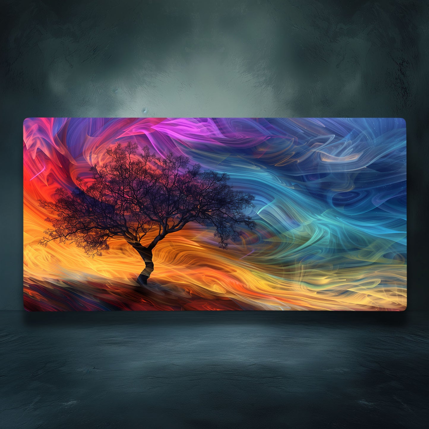 Abstract Tree In A Dreamlike World Extended XL Gaming Mouse Pad