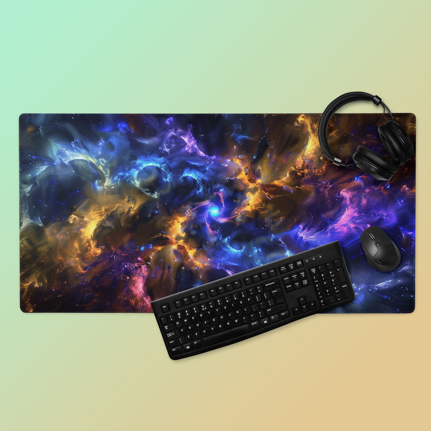 Mesmerizing Electric Galaxy Universe Outer Space Extended XL Gaming Mouse Pad