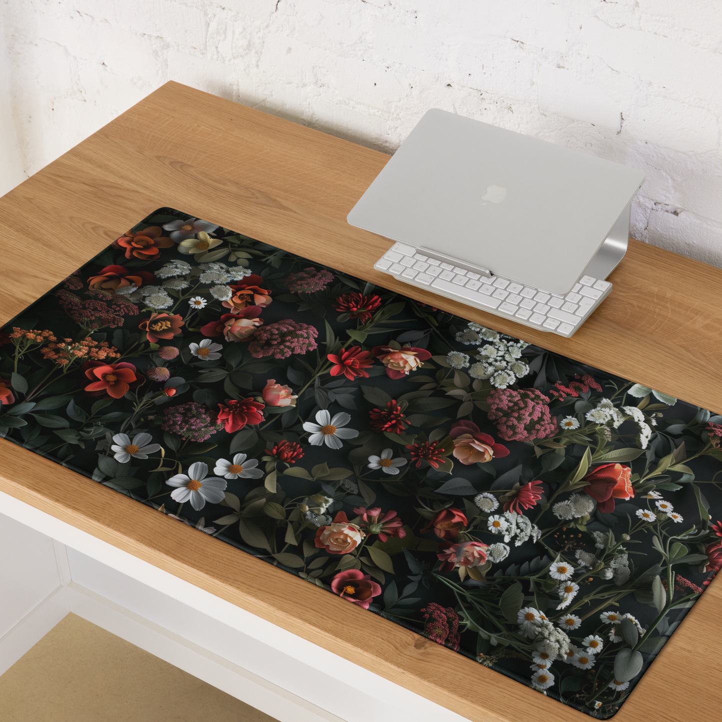 Cottagecore Moody Floral Extended XL Gaming Mouse Pad