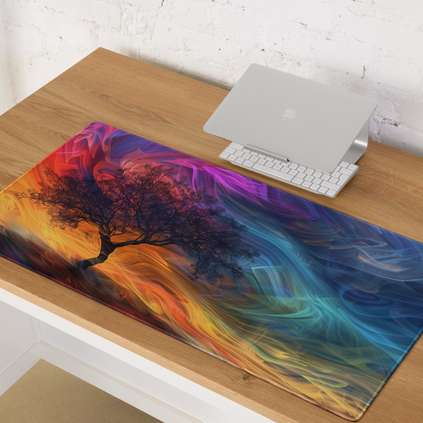 Abstract Tree In A Dreamlike World Extended XL Gaming Mouse Pad