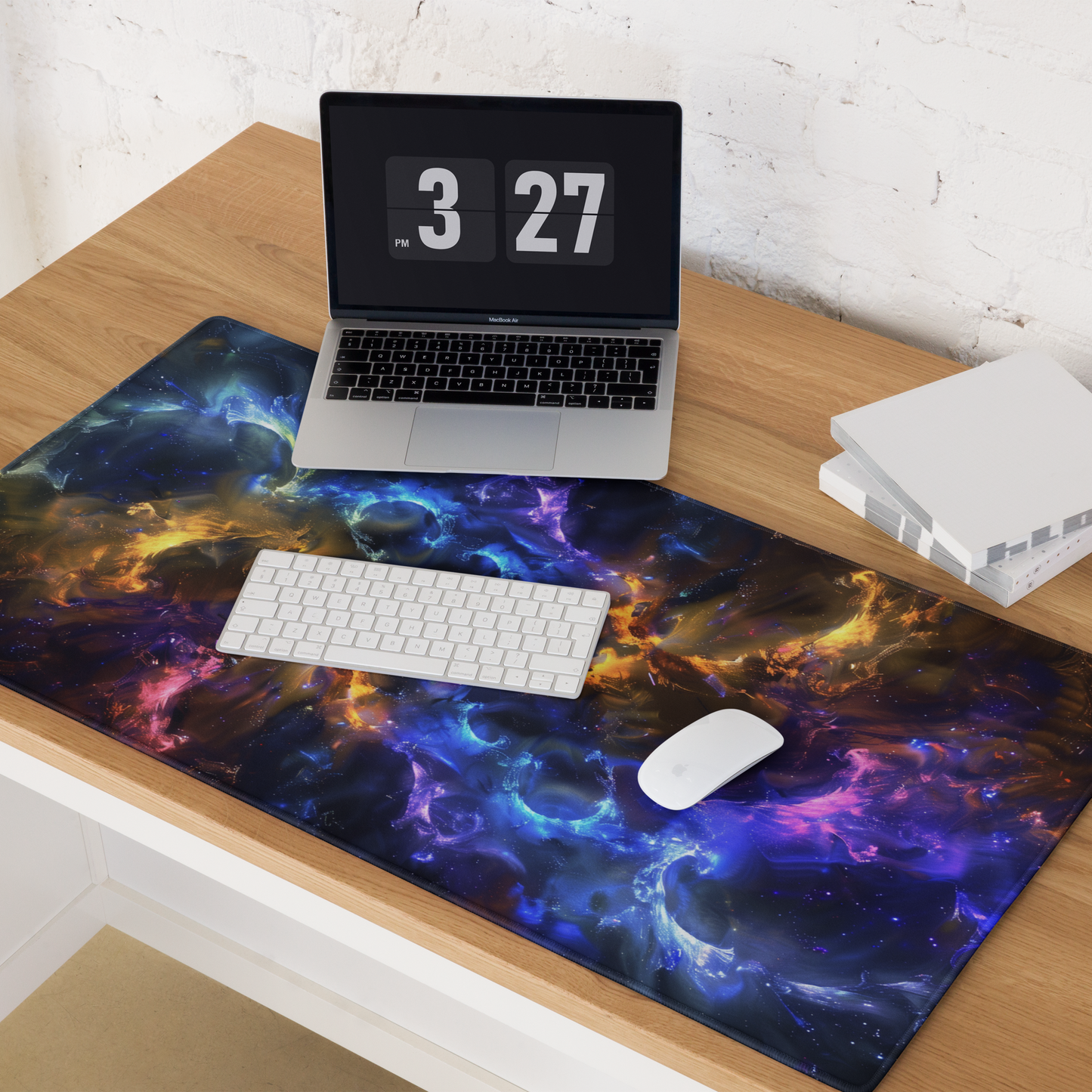 Mesmerizing Electric Galaxy Universe Outer Space Extended XL Gaming Mouse Pad