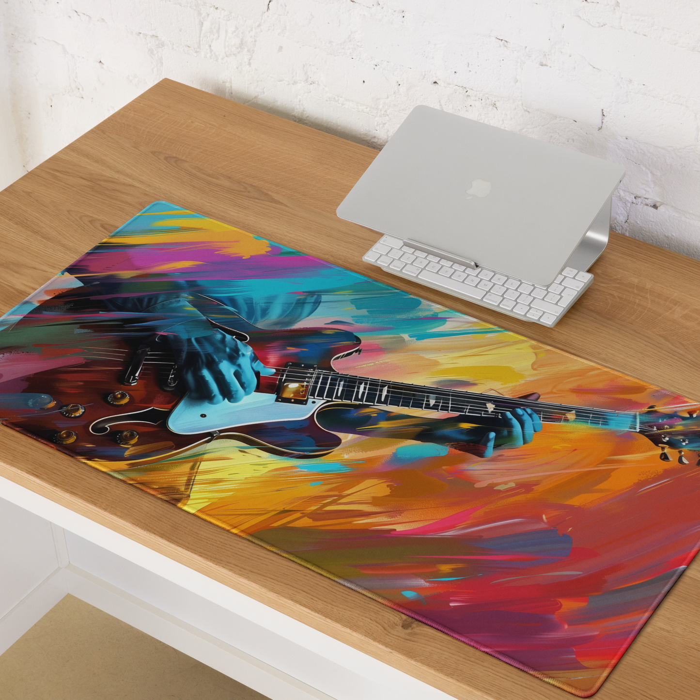 Brilliant Guitarist Vibrant Song Extended XL Gaming Mouse Pad