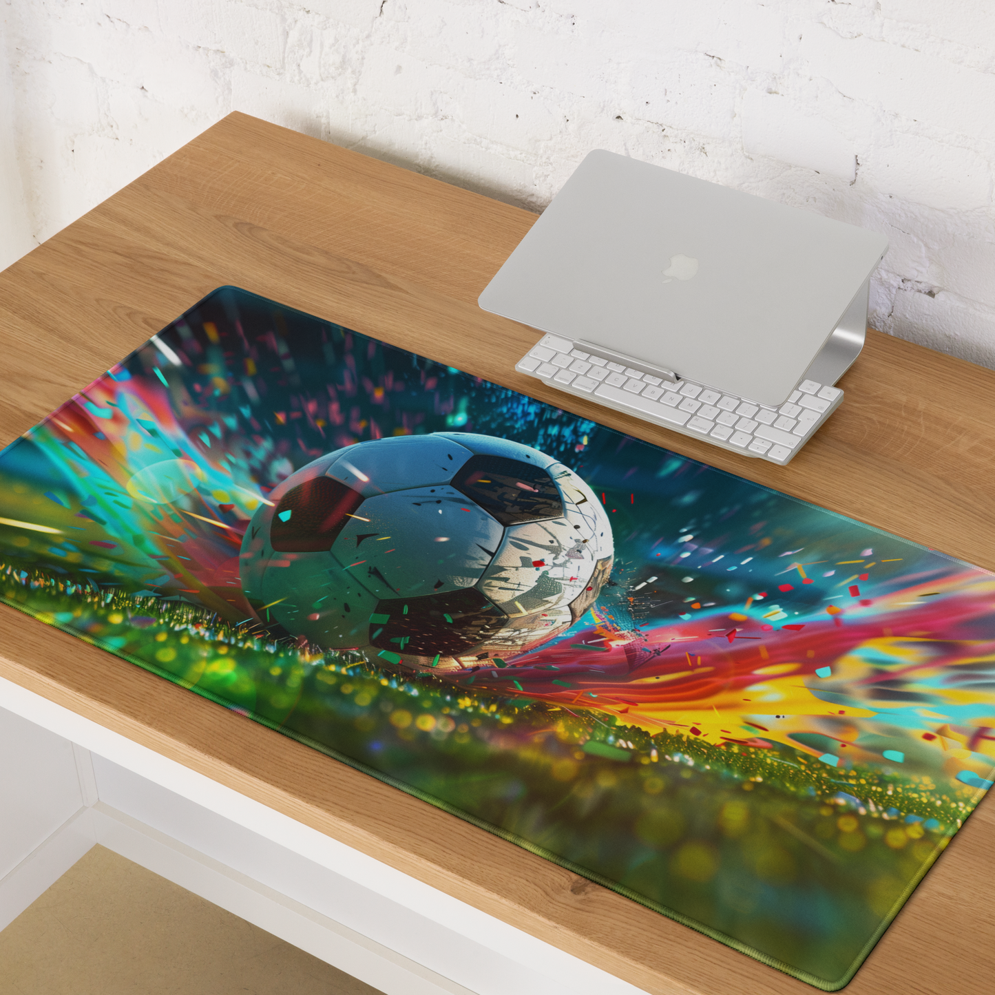 Soccer Ball Football Action Art Extended XL Gaming Mouse Pad